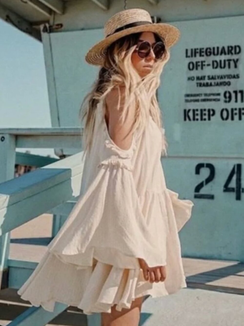 Spell & the Gypsy Florence Mini Dress in Creme Brulee | Small | New With Tags - Picture 2 of 14
